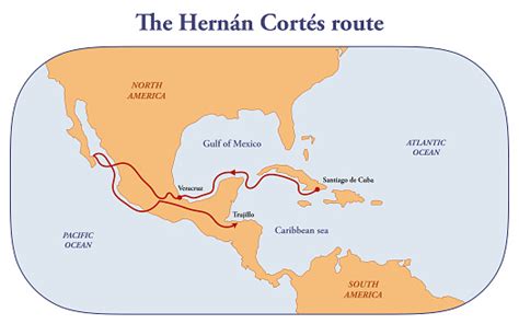 hernan cortes routes of exploration.